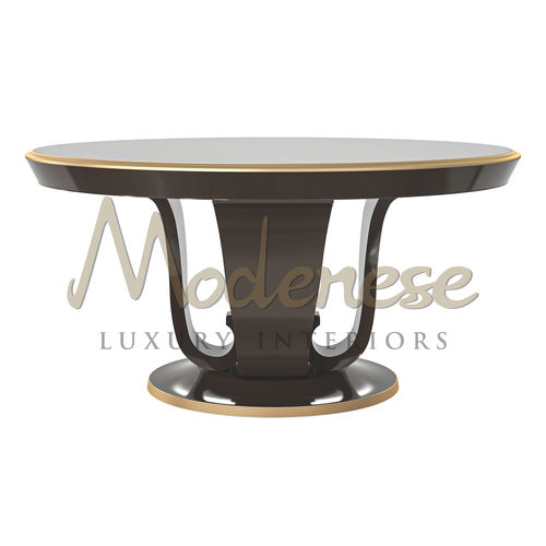 Tavolo da pranzo contemporaneo - 20113 - Modenese Luxury Interiors - in legno laccato / in faggio / con supporto in legno