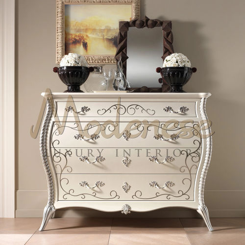 Cassettone barocco - 21214 - Modenese Luxury Interiors - in ottone / in acciaio inossidabile / in noce