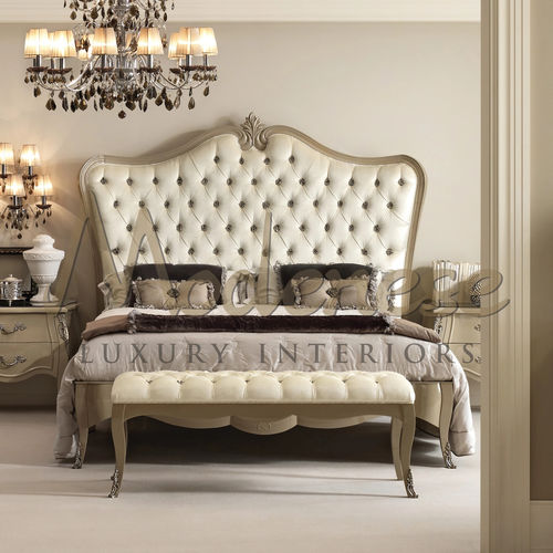 Letto king size - 21211 - Modenese Luxury Interiors - contemporaneo / imbottito / con testiera imbottita