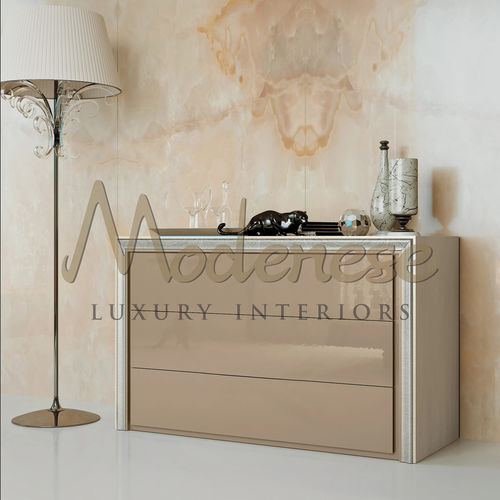 Cassettone contemporaneo - 21206 - Modenese Luxury Interiors - in legno / con cassetti / rettangolare