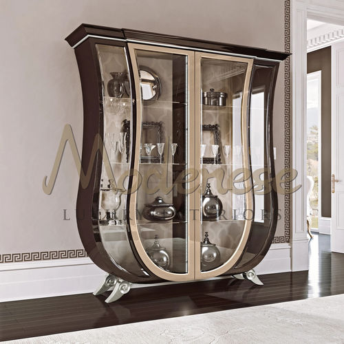 Vetrina armadio contemporanea - 21102 - Modenese Luxury Interiors - da terra / in legno / in faggio