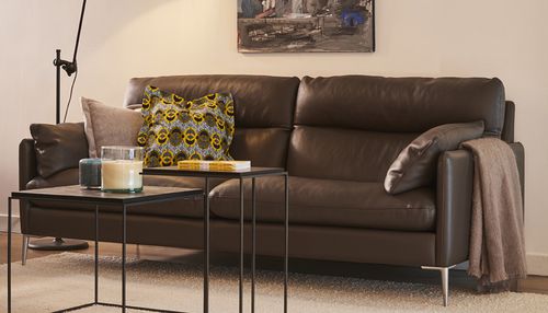 Divano modulare - MONTE-CARLO - Duvivier - contemporaneo / in pelle / con braccioli