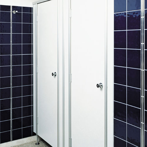 Cabina per bagni pubblici in laminato - Ah Produkter - in alluminio anodizzato / per toilette / per interni
