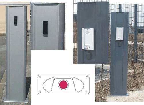 Paletto di controllo accessi - P 800  - TGO (TRAVAUX GENERAUX DE L'OUEST) - fisso / in ghisa di alluminio / alto