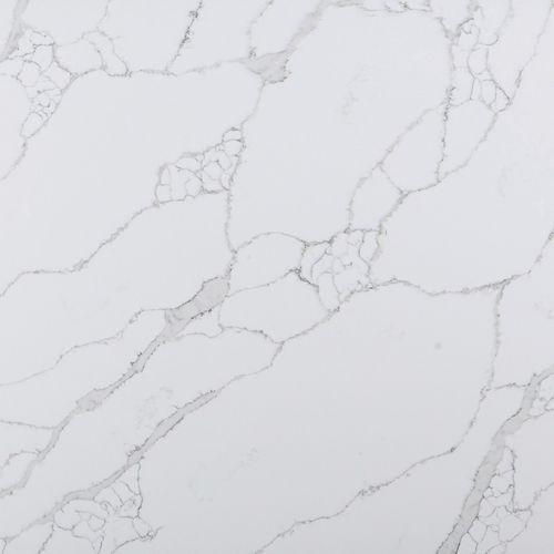 Lastra in pietra in quarzo - 8052 Calacatta Oro - OKITE - per interni / per stanza da bagno / per cucina