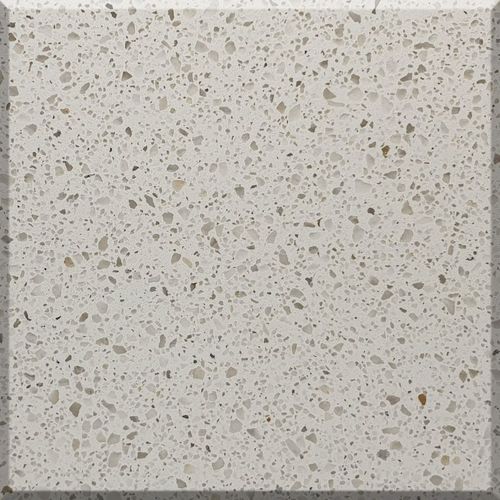 Lastra in pietra in quarzo - 5009 Bianco Pro - OKITE - per cucina / bianca / beige