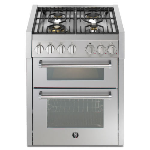 Blocco cottura a gas - GENESI 70/2 - STEEL - elettrico / 4 fuochi / 2 forni