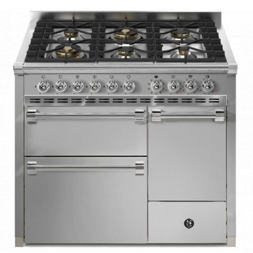 Blocco cottura a gas - ASCOT 100/3 SOLID DOOR - STEEL - elettrico / 4 fuochi / 6 fuochi