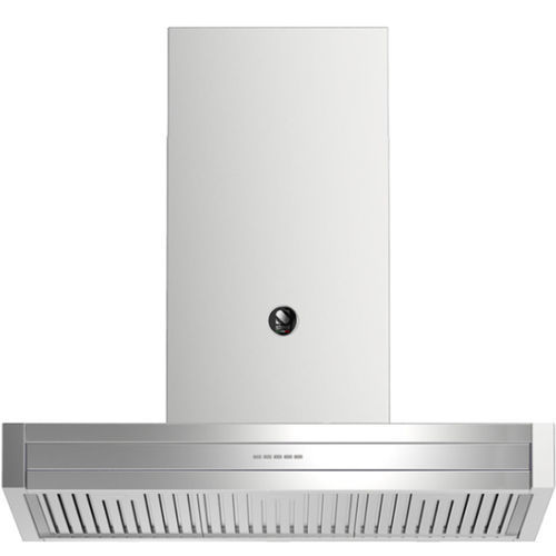Cappa a muro - GENESI 100 - STEEL - con condotto / con illuminazione integrata / nera