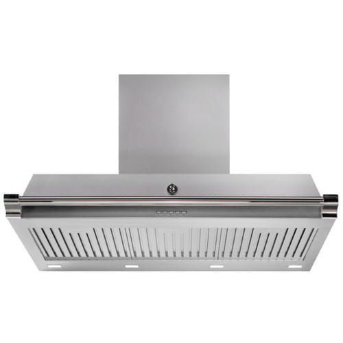 Cappa a muro - ASCOT 90  - STEEL - con condotto / con illuminazione integrata / nera