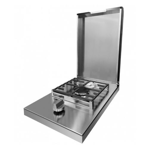 Piano cottura a gas - SWING - STEEL - 1  fuoco / da incasso / con manopole