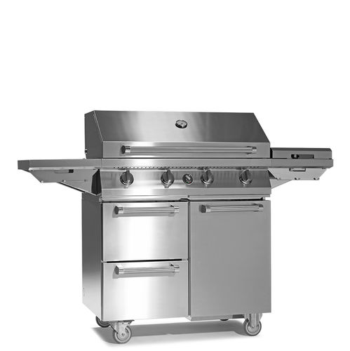 Barbecue a gas - SWING 90 - STEEL - con rotelle / in acciaio / in acciaio inossidabile