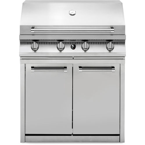 Barbecue a gas - SWING UNIT 90 - STEEL - fisso / in acciaio inossidabile / con contenitore