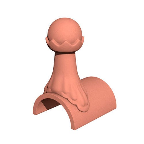 Pinnacolo in terracotta - BALL TOP - Marley