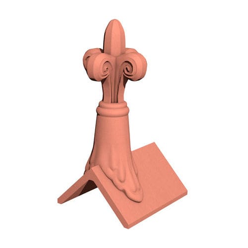 Pinnacolo in terracotta - FLEUR DE LYS - Marley