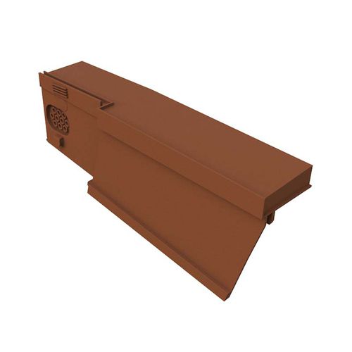 Tegola a incastro - ASHMORE DRY VERGE - Marley - di colmo / in resina termoplastica / marrone