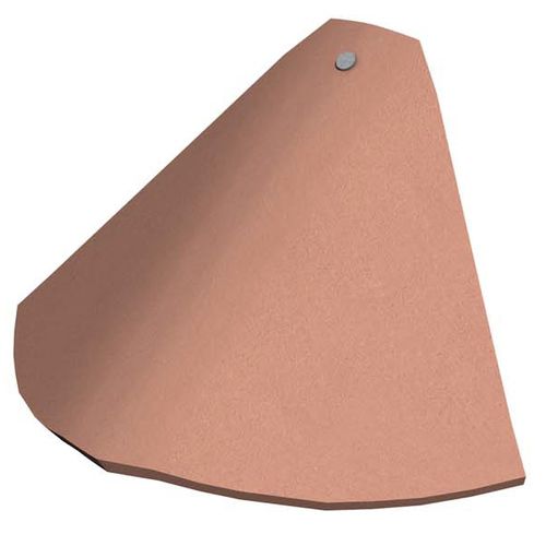 Tegola di bordo - GRANNY BONNET - Marley - in terracotta / rossa / marrone