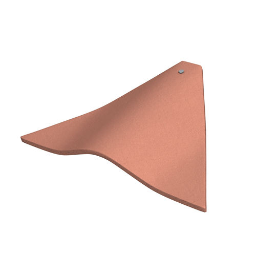 Tegola di bordo - SEMI BONNET - Marley - in terracotta / rossa / marrone