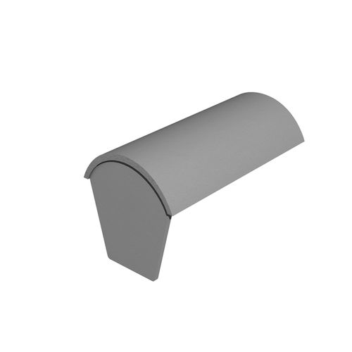 Tegola di bordo - SEGMENTAL STOP END - Marley - in calcestruzzo / rossa / aspetto ardesia