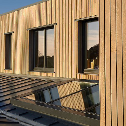 Copertura vetrata fissa - PR60 PASSIVHAUS - LAMILUX Heinrich Strunz GmbH - in alluminio / tagliafuoco