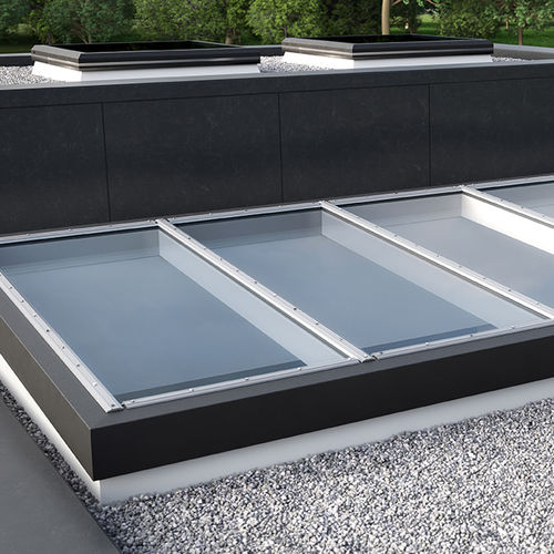 Copertura vetrata fissa - F30 - LAMILUX Heinrich Strunz GmbH - in alluminio / a doppi vetri / tagliafuoco
