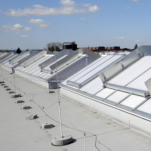 Lucernario per tetto piano - S​ - LAMILUX Heinrich Strunz GmbH - con sistemi di evacauzione fumi / per sistema di ventilazione / per ristrutturazione di edificio