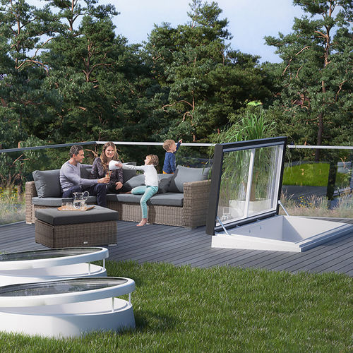 Sportello d'ispezione per tetto - COMFORT SWING - LAMILUX Heinrich Strunz GmbH - rettangolare / in alluminio / da incasso