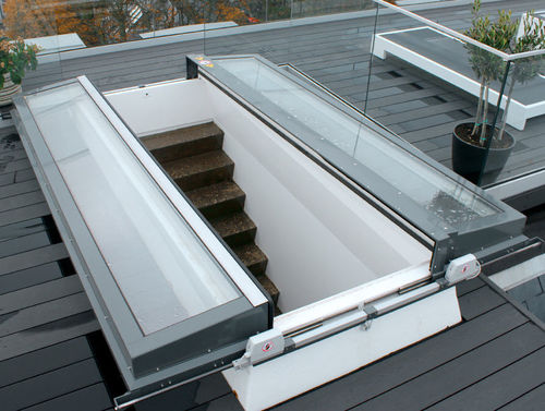 Sportello d'ispezione per tetto - COMFORT DUO - LAMILUX Heinrich Strunz GmbH - rettangolare / in metallo / da incasso