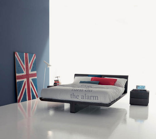 Letto matrimoniale - VOLO  - Fimar Srl - contemporaneo / in rovere / 160x200 cm
