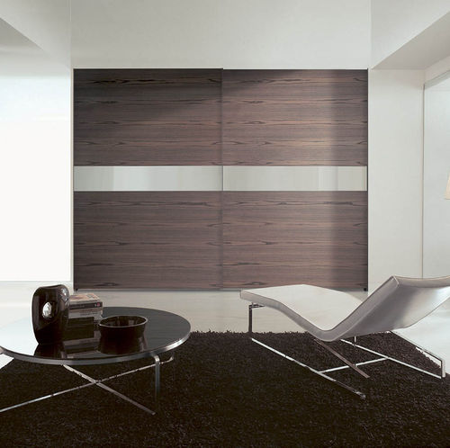 Armadio contemporaneo - STRIP - Fimar Srl - in rovere / a porte scorrevoli / a specchio