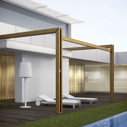 Pergola addossata - CUQUILLO - EIMA - in legno