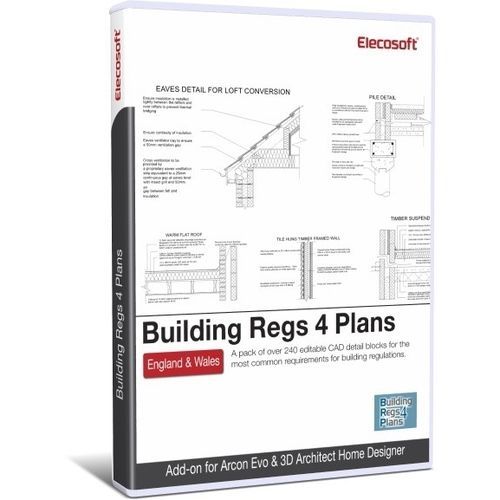 Software CAD - BUILDING REGS 4 PLANS PACK - Eleco Software - di disegno / per strutture in calcestruzzo / 2D