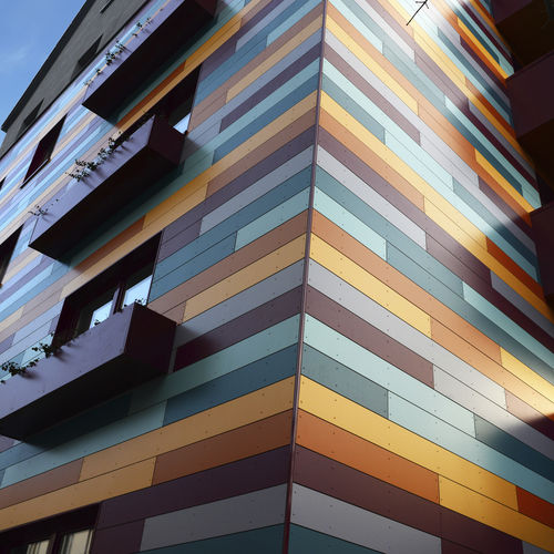 Rivestimento di facciata in pannelli - ROCKPANEL COLOURS - Rockwool B.V. / Rockpanel - in composito / in basalto / a incastro