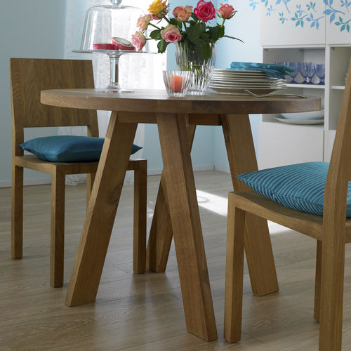 Tavolo da pranzo contemporaneo - ZIRKEL - vitamin design - in rovere / in legno massiccio / in frassino