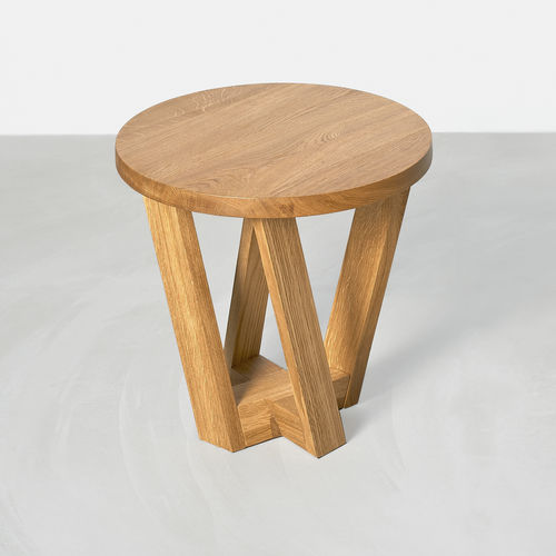 Tavolino basso rotondo - ZIRKEL V - vitamin design - design / in rovere / in frassino