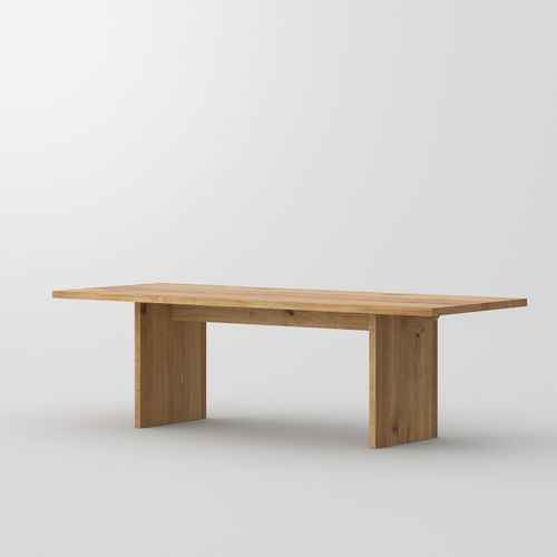 Tavolo da pranzo contemporaneo - SAGA - vitamin design - in rovere / in legno massiccio / in frassino