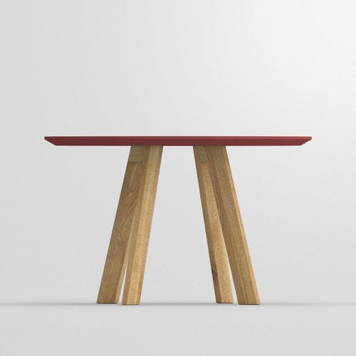Tavolo da pranzo contemporaneo - RHOMBI LINO - vitamin design - in linoleum / con supporto in quercia / con supporto in frassino