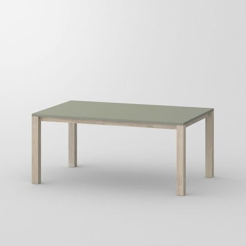 Tavolo da pranzo contemporaneo - VARIUS BASIC LINO - vitamin design - in linoleum / con supporto in quercia / con supporto in legno massiccio