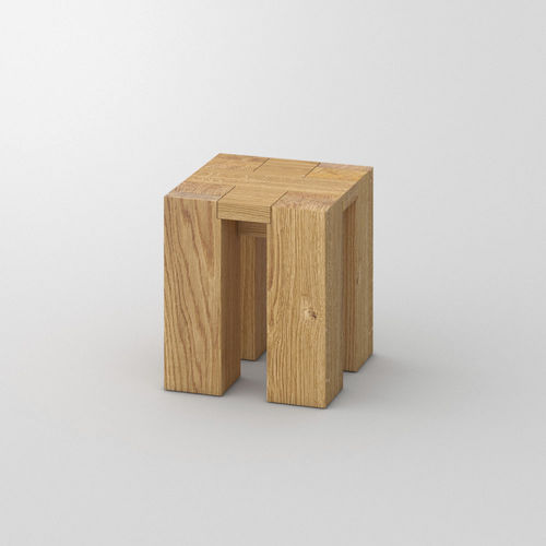 Sgabello contemporaneo - TAURUS 4 B14X14 - vitamin design - in rovere / in faggio / in frassino