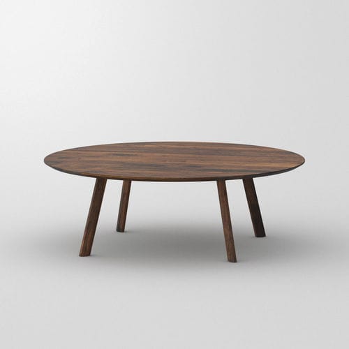 Tavolino basso contemporaneo - RHOMBI  - vitamin design - in rovere / in noce / in legno massiccio