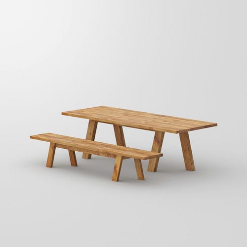 Tavolo da pranzo contemporaneo - GO - vitamin design - in rovere / in legno massiccio / in frassino