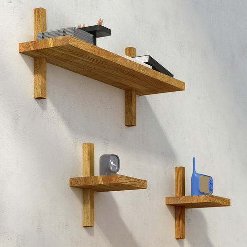 Mensola - AGIS DOUBLE  - vitamin design - contemporaneo / in rovere / in noce