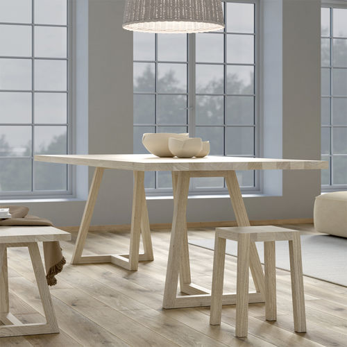 Tavolo da pranzo contemporaneo - MARGO - vitamin design - in rovere / in legno massiccio / in frassino