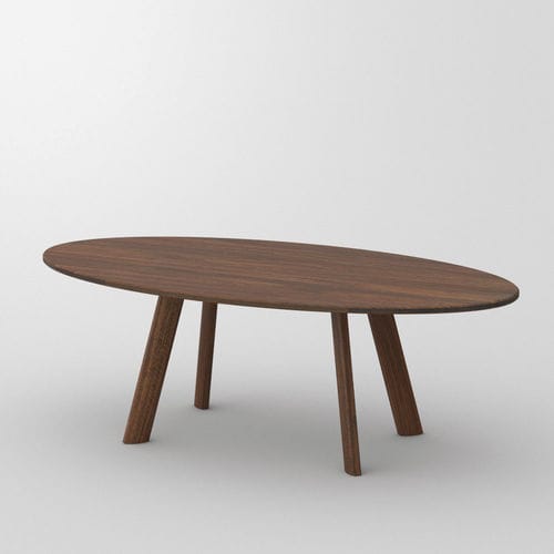 Tavolo da pranzo ovale - LARGUS - vitamin design - contemporaneo / in rovere / in noce