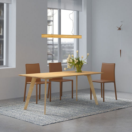 Tavolo contemporaneo - CITIUS FRAMELESS - vitamin design - in rovere / in legno massiccio / in noce