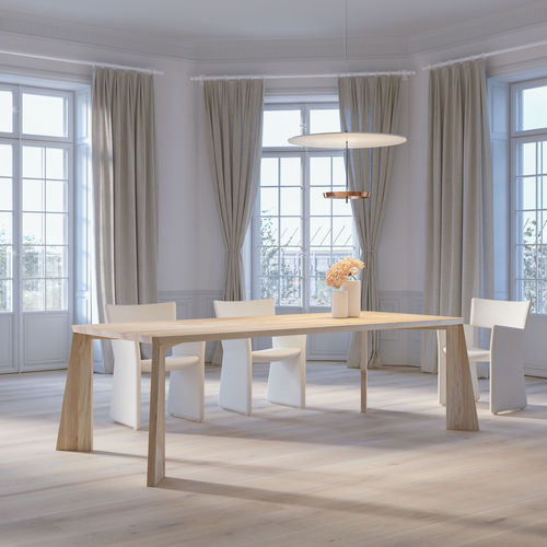 Tavolo contemporaneo - PYLON - vitamin design - in rovere / in legno massiccio / in noce