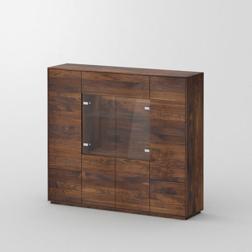 Credenza alta - IOTA MID - vitamin design - contemporanea / in rovere / in noce