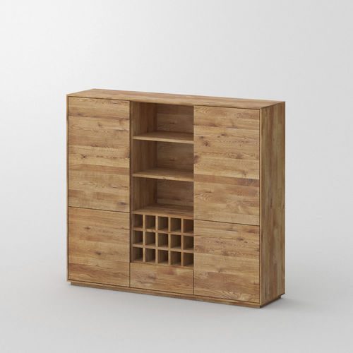 Credenza alta - IOTA MID VINO - vitamin design - contemporanea / in rovere / in noce