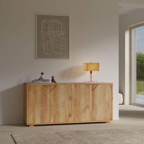 Credenza contemporanea - PYRA - vitamin design - in rovere / in noce / in legno massiccio