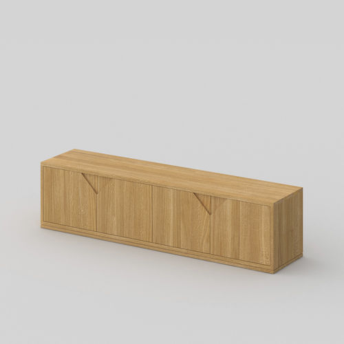 Mobile porta TV contemporaneo - PYRA - vitamin design - lowboard / con ripiani / 4 porte